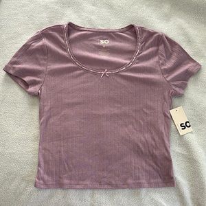 Lilac baby tee